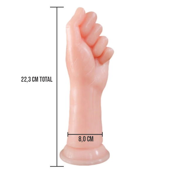 Penetrador R 22,3x8cm MÃO FECHADA COM VENTOSA - AP-082