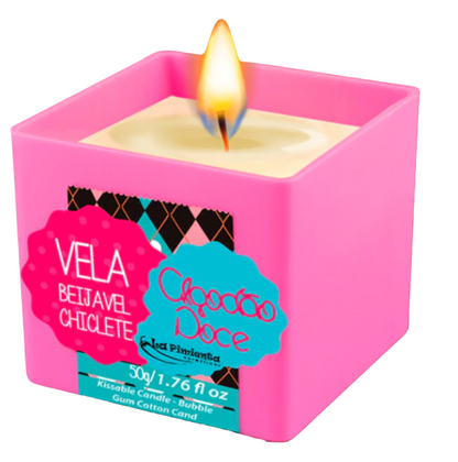 Vela Beijável  para Massagem 50g - CHICLETE